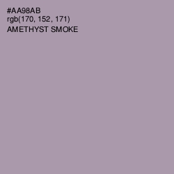 #AA98AB - Amethyst Smoke Color Image